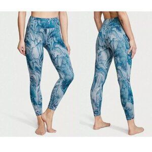 Victoria’s Secret Sweat On Point Size 12 Leggings Blue High Rise 7/8 Length
